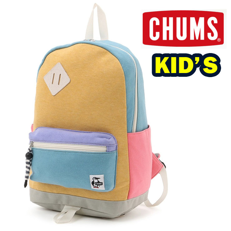 チャムス CHUMS キッズクラシックデイパックスウェットナイロン Kid's Classic DayPack Sweat Nylon CH60-3629 キッズ デイパック リュック | CHUMS | 01