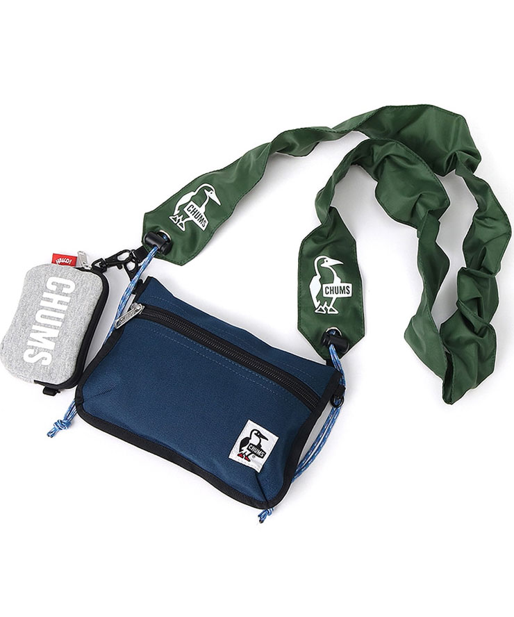 CHUMS チャムス Wearable Sling Shoulder Bag Sweat Nylon ウエアラブルスリングショルダーバッグ CH60-3880 H-Gray/BasicNavy | CHUMS | 01