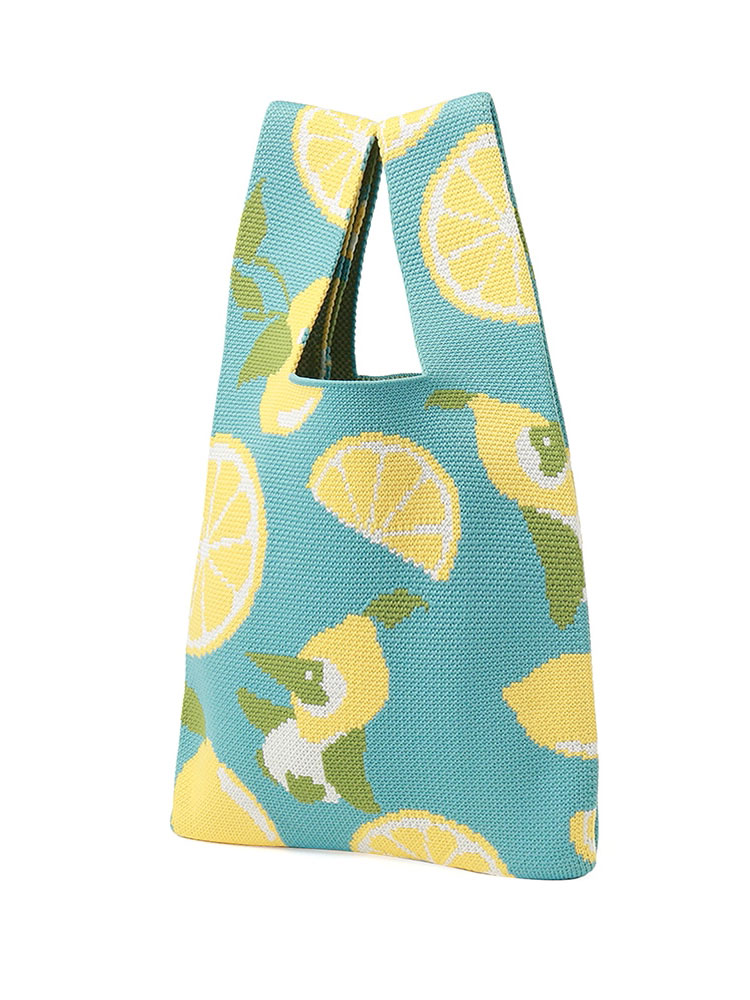 CHUMS Jacquard Knit Mini Tote Bag チャムス ジャカードニットミニトートバッグ CH60-3934 トートバッグ CHUMS-Lemon(Z353) | CHUMS | 01