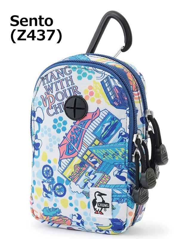 CHUMS チャムス スマホポーチ Recycle Portable Music Pouch カラビナ付き ミニポーチ 小物入れ アウトドア CH60-3983 | CHUMS | 10