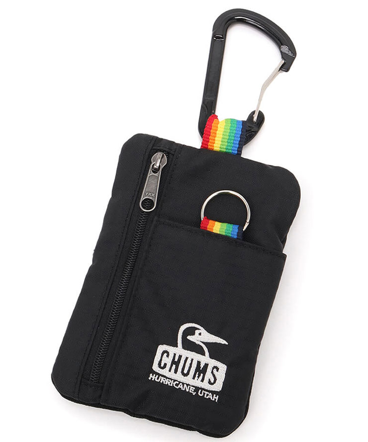 CHUMS チャムス スプリングデール CHUMS Spring Dale Key Coin Case スプリングデールキーコインケース CH60-3999 Black/Rainbow | CHUMS | 01