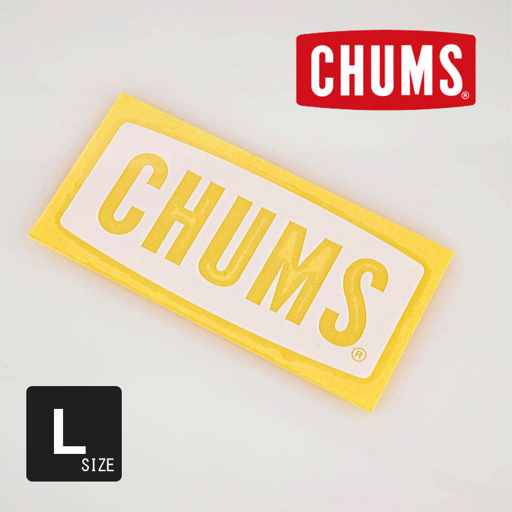 CHUMS チャムス カッティングシート Lサイズ チャムスロゴ CH62-1482 ステッカー ワッペン スーツケース 車 かっこいい おしゃれ キャラクター