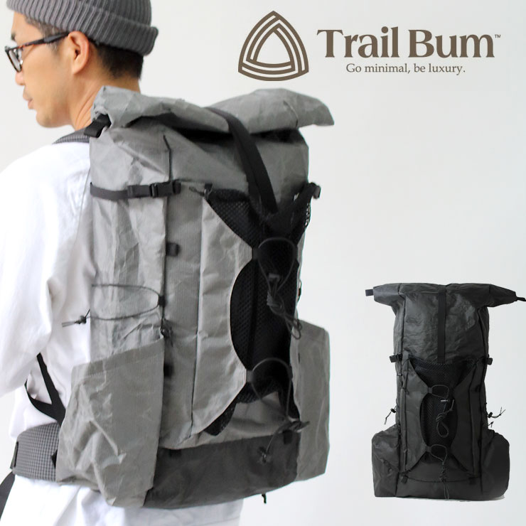 極美品 トレイルバム TRAIL BUM GO-ON 35-43L UL バックパック リュック ザック トレッキング 登山 アウトドア TRAIL BUM（トレイルバム） TRAIL BUM GO-ON ゴーオン バックパック