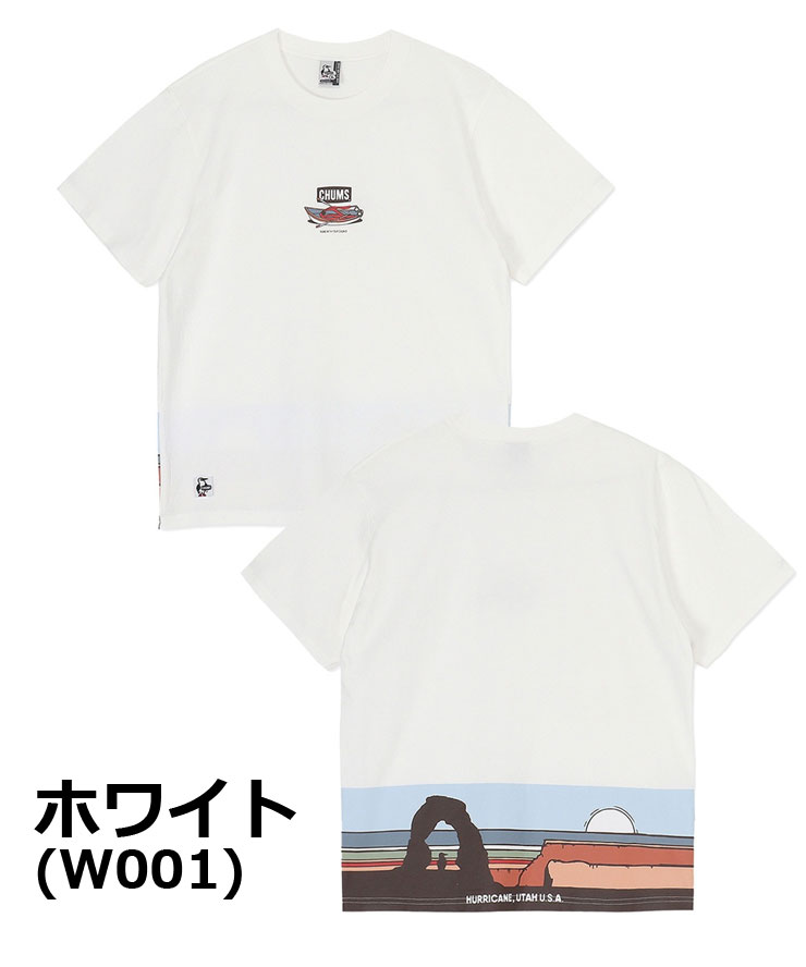 CHUMS チャムス Tシャツ メンズ CHUMS UTAH LANDSCAPES T-SHIRT ユタ ランドスケープス Tシャツ CH01-2520 | CHUMS | 01