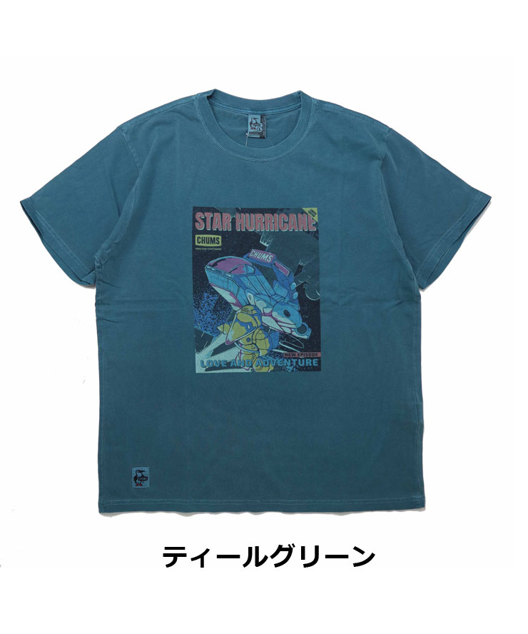 CHUMS チャムス Tシャツ メンズ 半袖 CHUMS スター ハリケーン CH01-2529 ピグメントダイ 顔料染め | CHUMS | 03