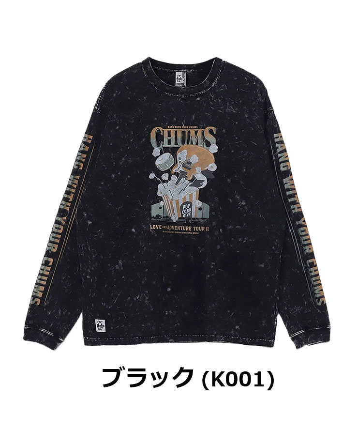CHUMS チャムス キャニオンランズチャムスツアー83ロングスリーブTシャツ CH01-2655 長袖 tシャツ メンズ レディース ロンT 秋 冬 秋冬 | CHUMS | 01