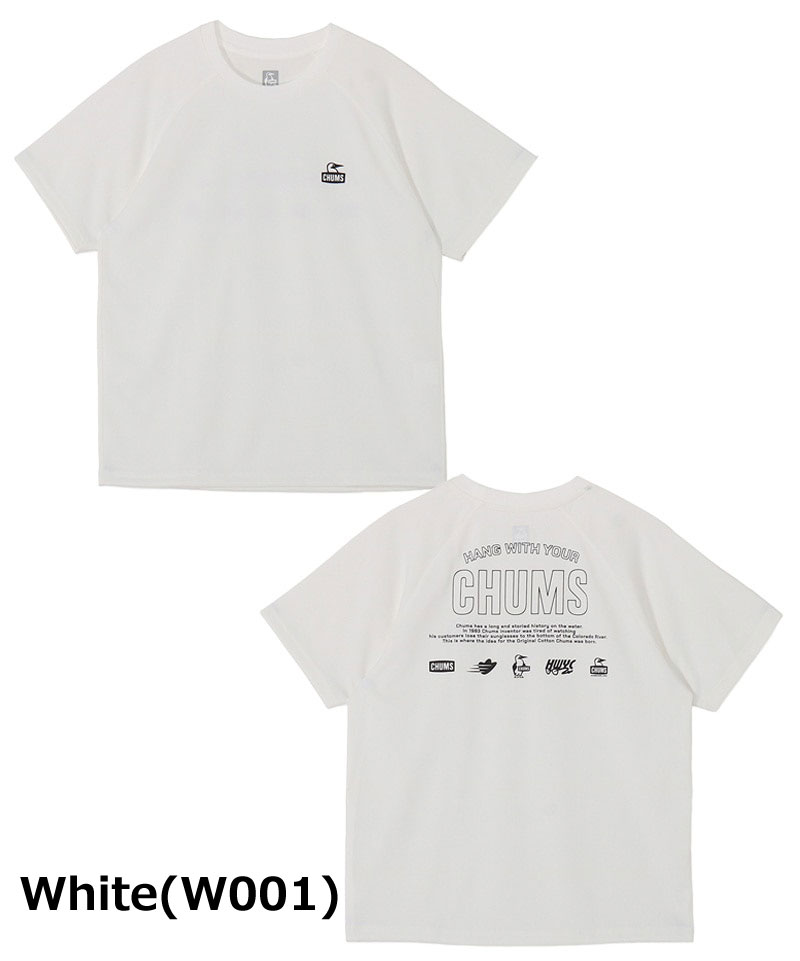 CHUMS チャムス Tシャツ メンズ 半袖 スポーツ ドライ 吸汗速乾 アウトドア キャンプ ランニング トレーニング CH01-2707 | CHUMS | 02