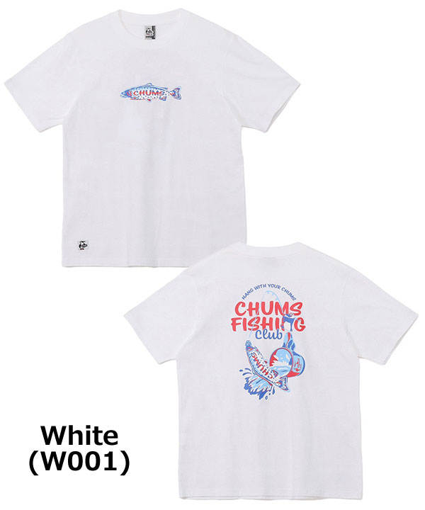 Tシャツ メンズ 春夏 CHUMS チャムス フィッシングクラブTシャツ CH01-2753 半袖 プリントTシャツ コットン アウトドア | CHUMS | 03