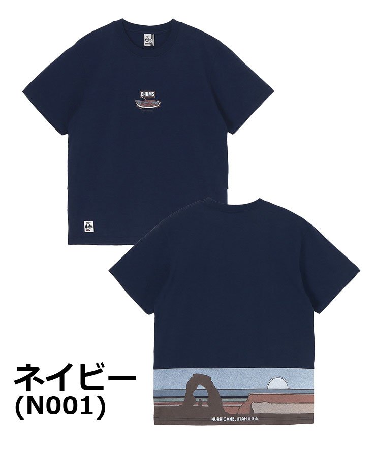 楽天市場】レディース Tシャツ チャムス CHUMS UTAH LANDSCAPES