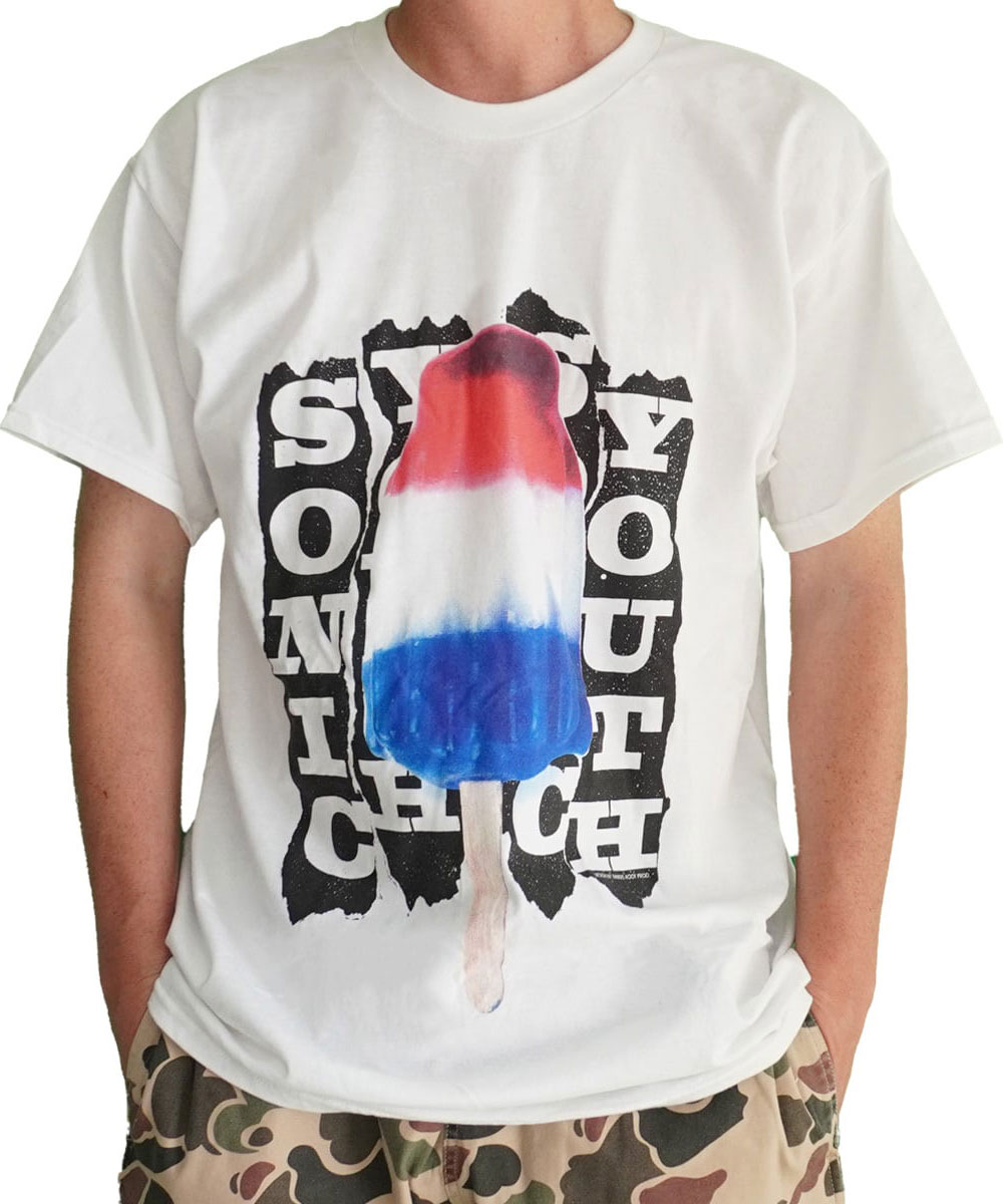 爆買 / SONIC YOUTH Tシャツ ソニックユース 半袖 ロックT バンドT ノイズロック グランジ ホワイト メンズ L 040416 ホワイト | protocol | 01