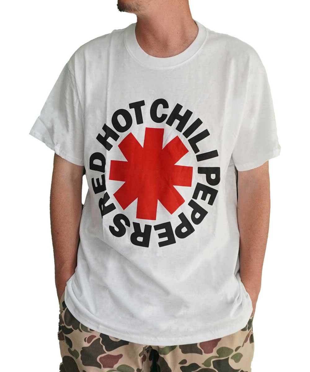 爆買 / Red Hot Chili Peppers オフィシャル Tシャツ “RED ASTERISK” 半袖 バンドT コットン レッチリ ロックT ホワイト 040419 | protocol | 01