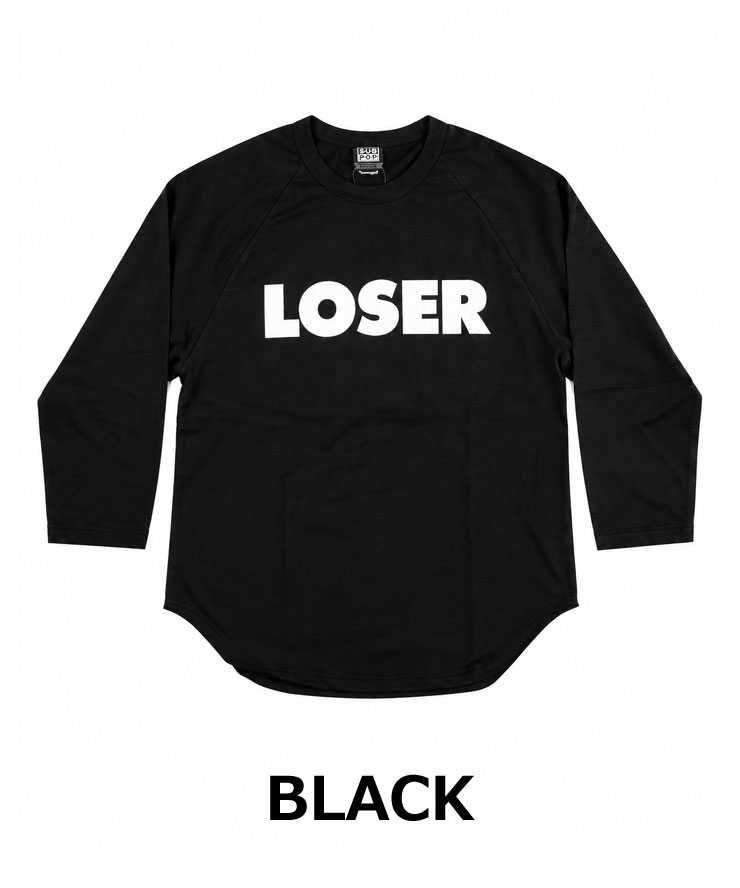SUB POP サブポップ 3/4 B.B.T LOSER 030063 メンズ レディース 7分袖 Tシャツ ベースボールTシャツ ラグランTシャツ プリントT アメカジ | SUB POP | 02