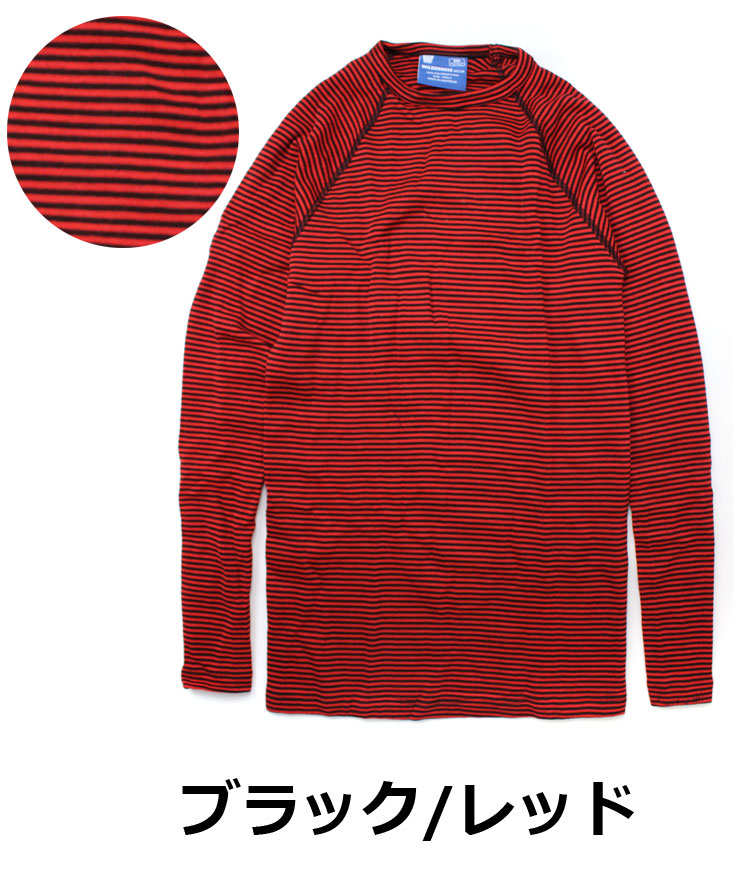ウィルダネスウェアー WILDERNESS WEAR Polypro+190 Long Sleeve Crew Stripe ポリプロピレン ロングスリーブ クルー ストライプ WDN030097 | WILDERNESS WEAR | 04