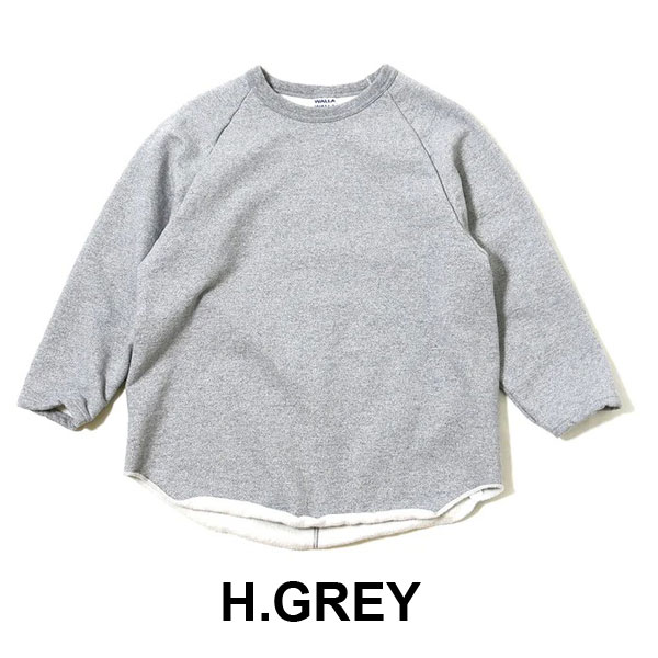 ワラワラスポーツ メンズ スウェット トレーナー WALLA WALLA SPORT 9oz フリース 3/4 ベースボール TEE  日本製 | WALLA WALLA SPORT | 04