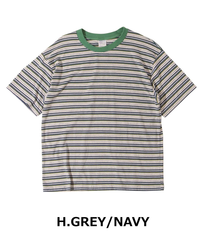 WALLA WALLA SPORT ワラワラスポーツ Tシャツ メンズ 半袖 S/S STRIPE TEE ショートスリーブ ストライプTシャツ 春夏 ボーダー カジュアル コットン | WALLA WALLA SPORT | 02