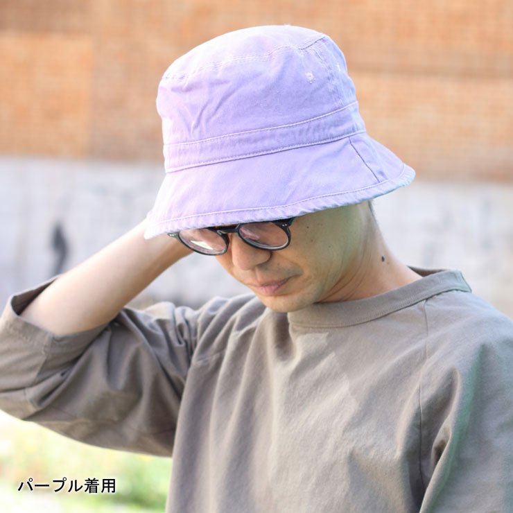 Regnuu 帽子 メンズ バケットハット ウォッシュ加工 深め UV