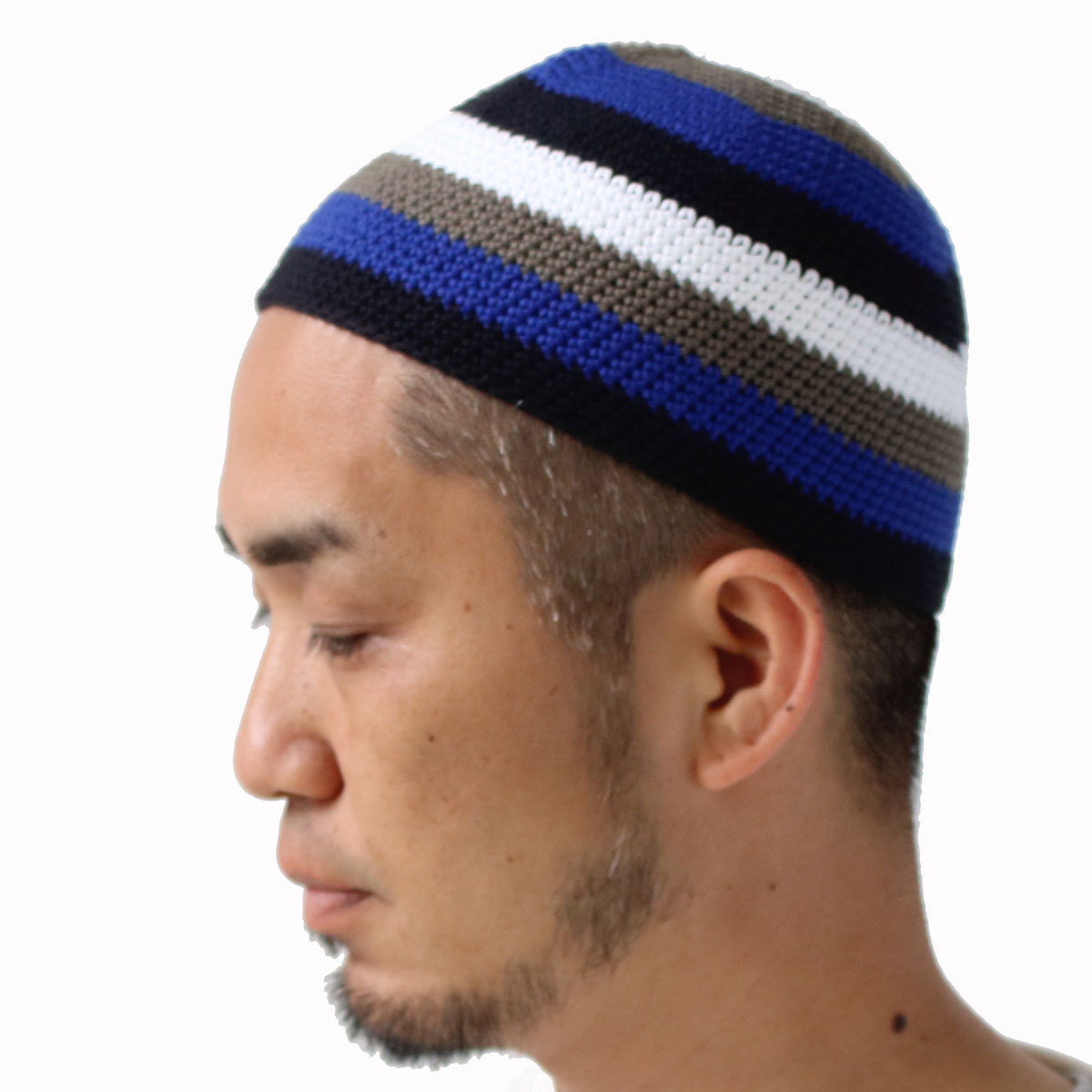 Regnuu マルチボーダーイスラムビーニー イスラムワッチ 夏用 ニット帽 メンズ 帽子 春 夏 春夏 | Regnuu | 05