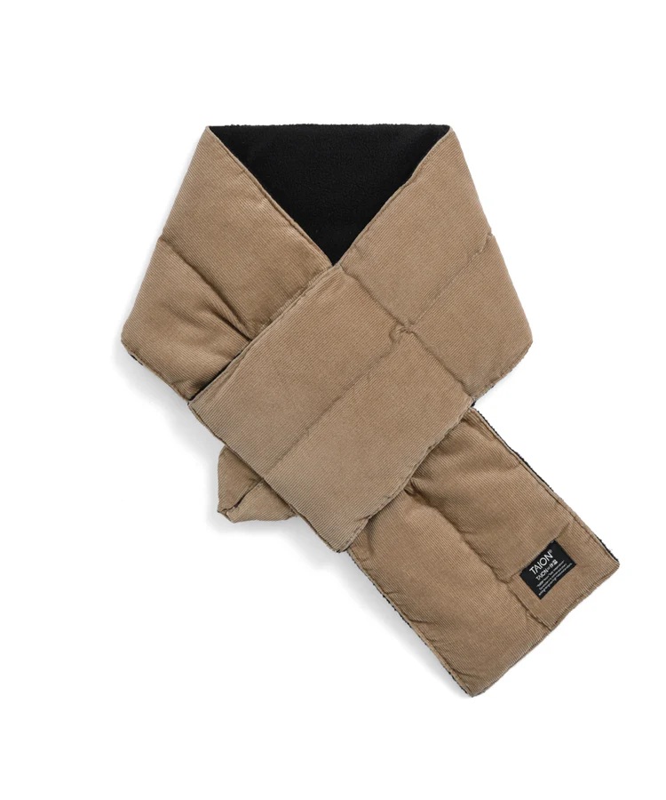 TAION ワーク コーデュロイ×ダウンマフラー 201WK-CT 軽量 防寒 首元あったか ユニセックス | TAION | 02