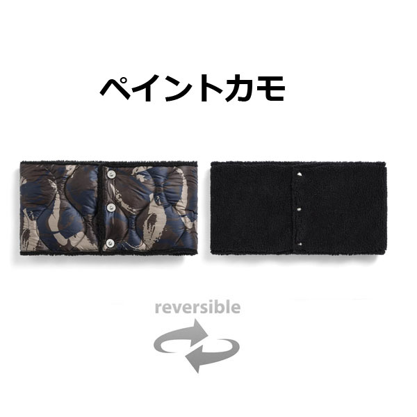 TAION ミリタリー リバーシブル ダウンネックウォーマー-ソフトシェル TAION-R203ALSML-1 | TAION | 12