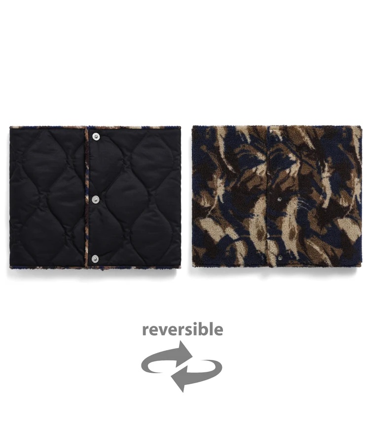 TAION タイオン インナーダウン ミリタリー リバーシブル ダウンネックウォーマー TAION-R203ML-1 | TAION | 09