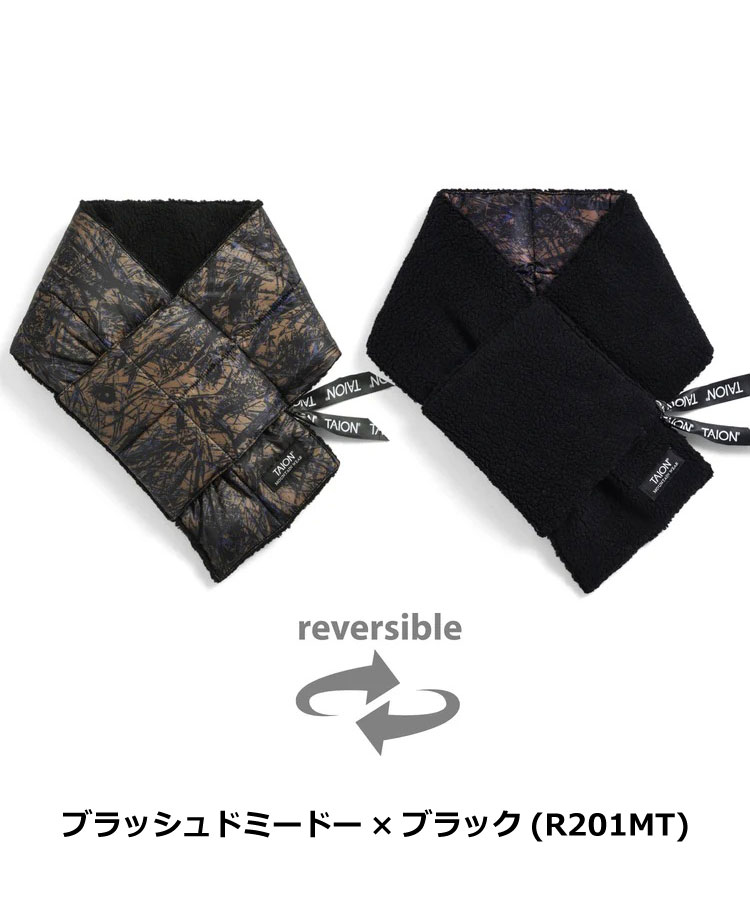 タイオン TAION ダウンマフラーリバーシブル R201MT メンズ レディース | TAION | 04