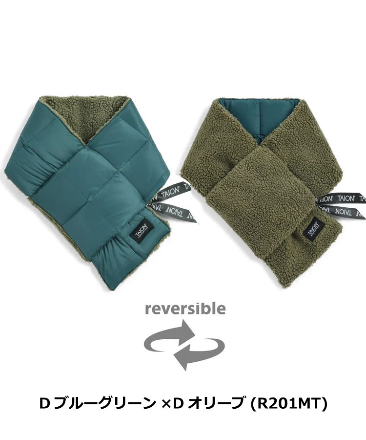 タイオン TAION ダウンマフラーリバーシブル R201MT メンズ レディース | TAION | 06