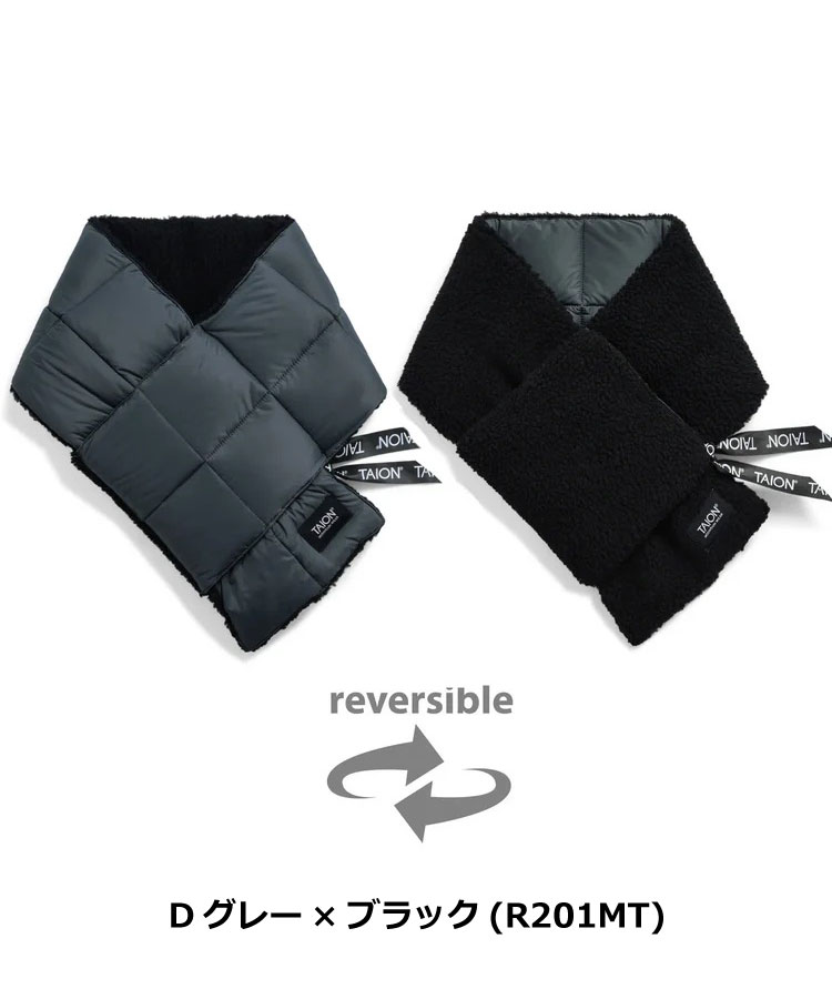 タイオン TAION ダウンマフラーリバーシブル R201MT メンズ レディース | TAION | 07