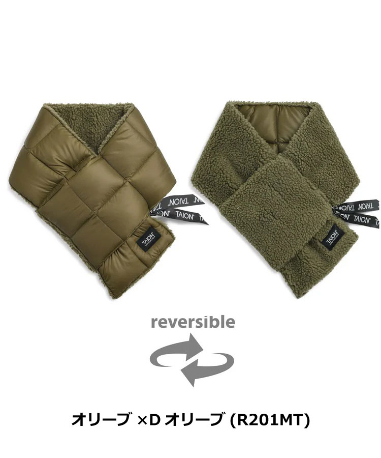 タイオン TAION ダウンマフラーリバーシブル R201MT メンズ レディース | TAION | 03