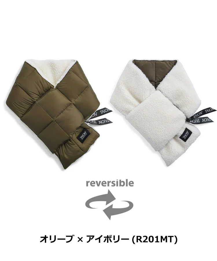 タイオン TAION ダウンマフラーリバーシブル R201MT メンズ レディース | TAION | 02