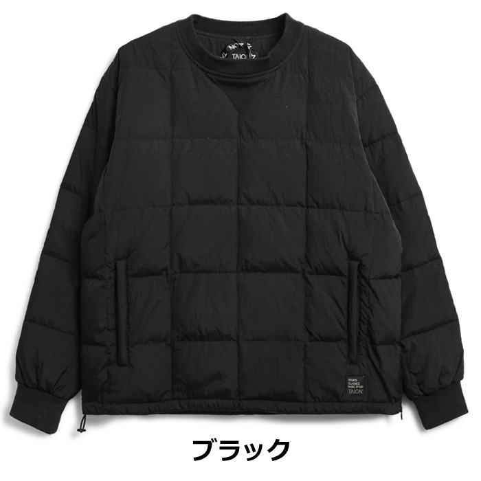 TAION タイオン インナーダウン スポーツクラシック クルーネック ダウンプルオーバー TAION-100SCPC | TAION | 01