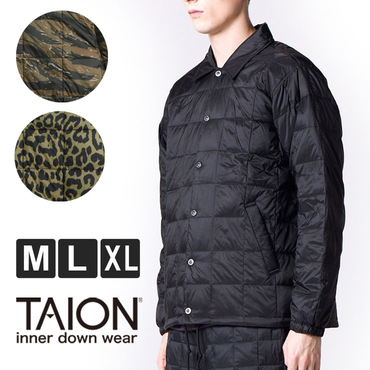 TAION タイオン ベーシック ダウンコーチジャケット TAION