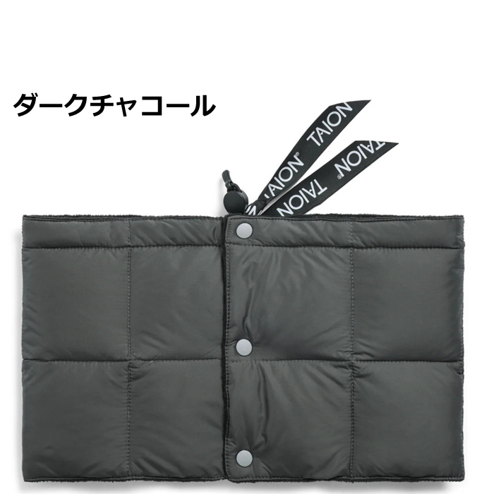 ネックウォーマー メンズ ボタン TAION タイオン インナーダウン ベーシック ダウンネックウォーマー TAION-203A | TAION | 16