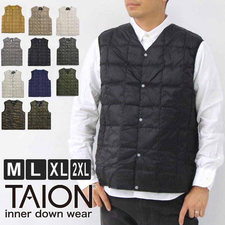 ［美品］TAION タイオン ダウン×ボアベスト メンズ XL 楽天市場】【公式】TAION（タイオン）マウンテン リバーシブル