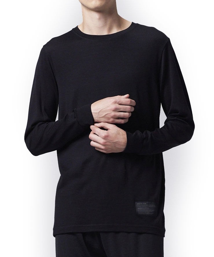 タイオン TAION メリノウール アンダーウェア ロングスリーブ Tシャツ TAION-U03MWMT 長袖 ロンTee メンズ レディース インナー 秋 冬 秋冬 | TAION | 01