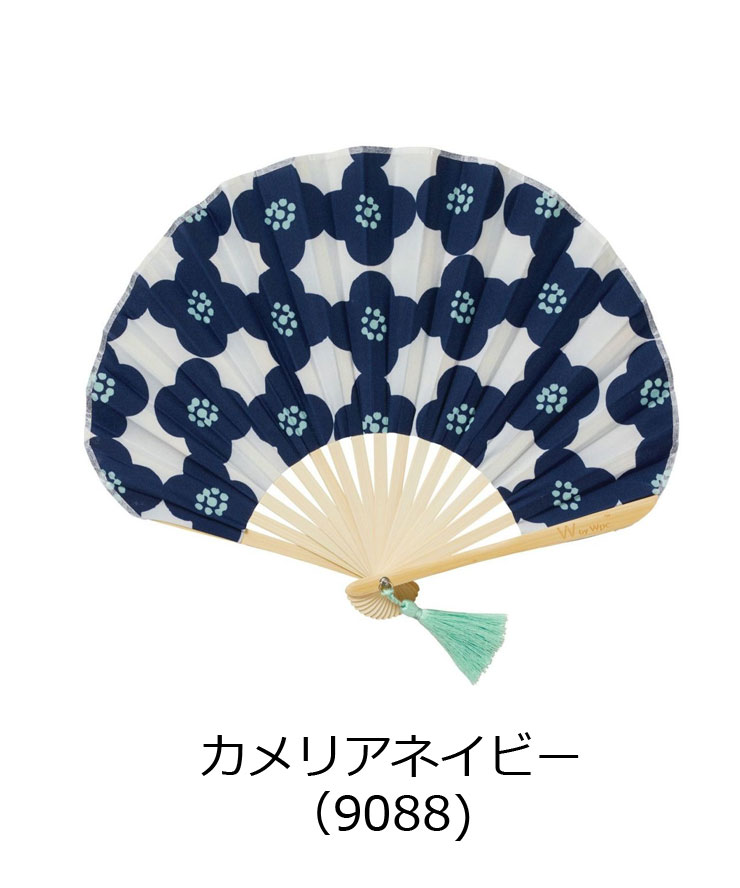 Wpc. ダブリュピーシー 扇子 収納ケース付き ギフトボックス入り 竹骨 テキスタイル柄 タッセル付 おしゃれ かわいい 夏 祭り プレゼント | Wpc. | 02