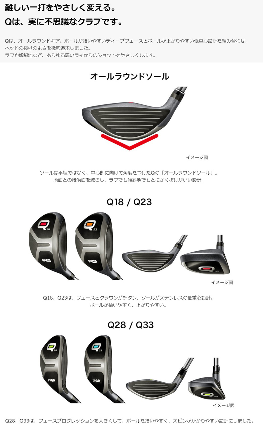 Q（PRGR） PRGR Q UT / プロギア キュー Q33 ユーティリティ 2018年