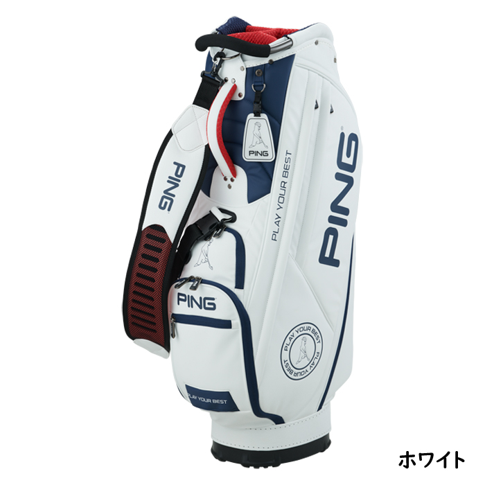 PING CADDIE BAG CB-U2301 SOFT PU CART WHITE NAVY GREY / ピン