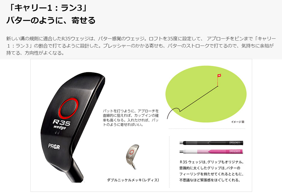 R（PRGR） PRGR R35 WEDGE LADIES / プロギア ウェッジ レディス 2010