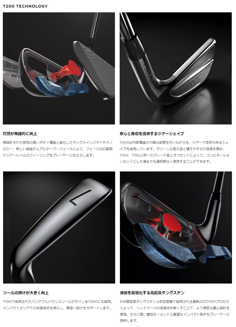 Titleist T200 Iron / タイトリスト T200 アイアン 6本セット(＃5〜＃9