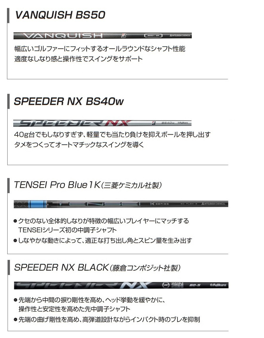 BRIDGESTONE B2HT FAIRWAY WOOD SPEEDER NX BS40w / ブリヂストン B2HT