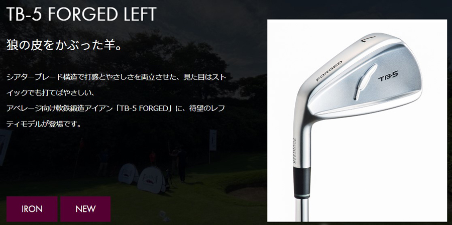 フォーティーン TB-5 6番アイアン　レフティ FOURTEEN フォーティーン アイアン TB-5 フォージド (左用)レフト 6本