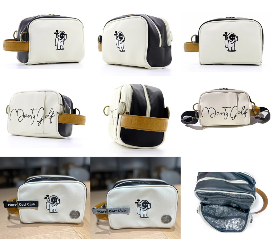 Marty Golf Cart Bag(Black×Ivory) 2-001 / マーティーゴルフ