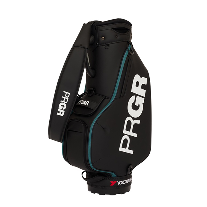 PRGR ゴルフバッグ ブラック　プロ仕様モデル　保温ドリンクホルダー付 PRGR ゴルフバッグ ブラック プロ仕様モデル 保温ドリンク