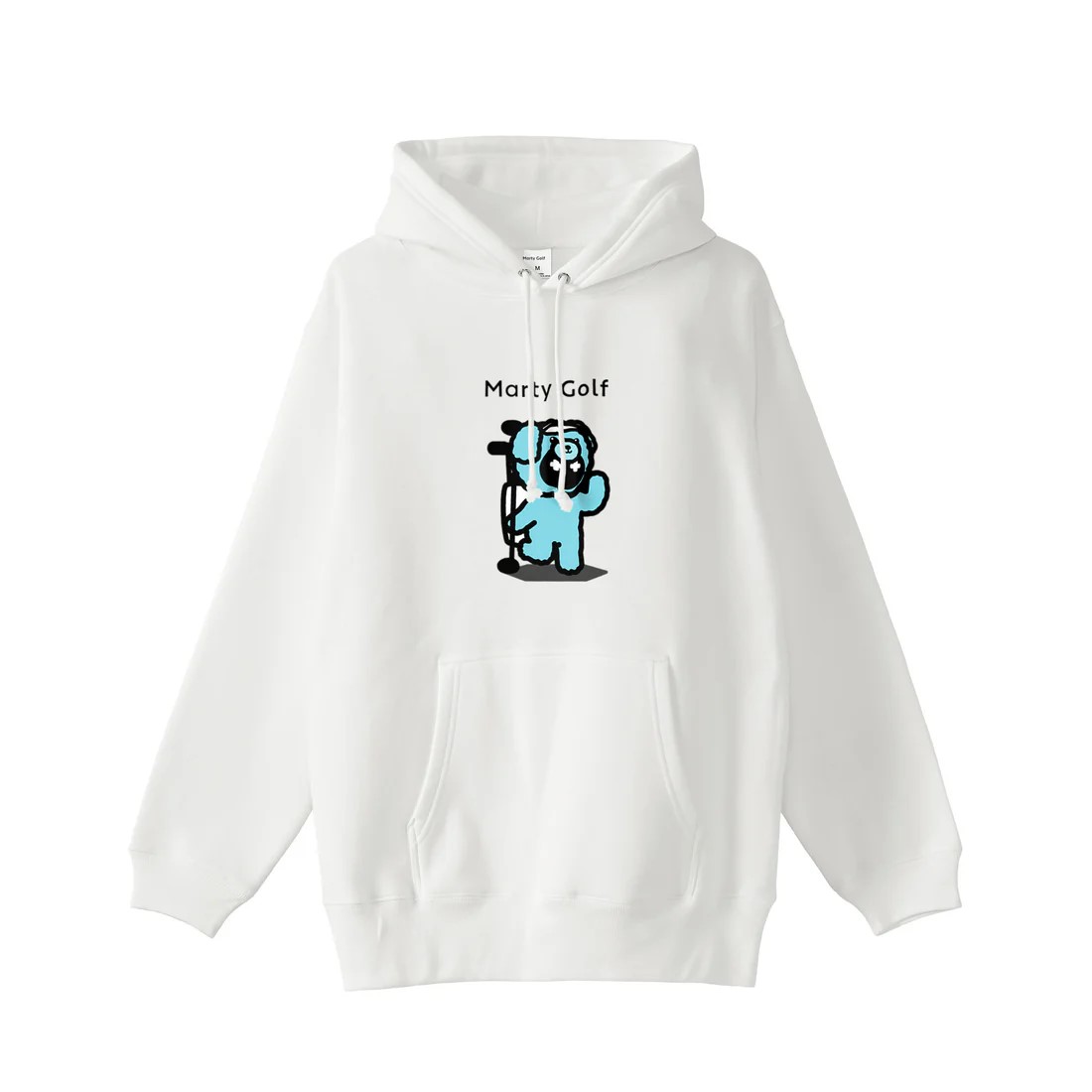 Marty Golf bashkima poodle Parka (white/black) / マーティーゴルフ 