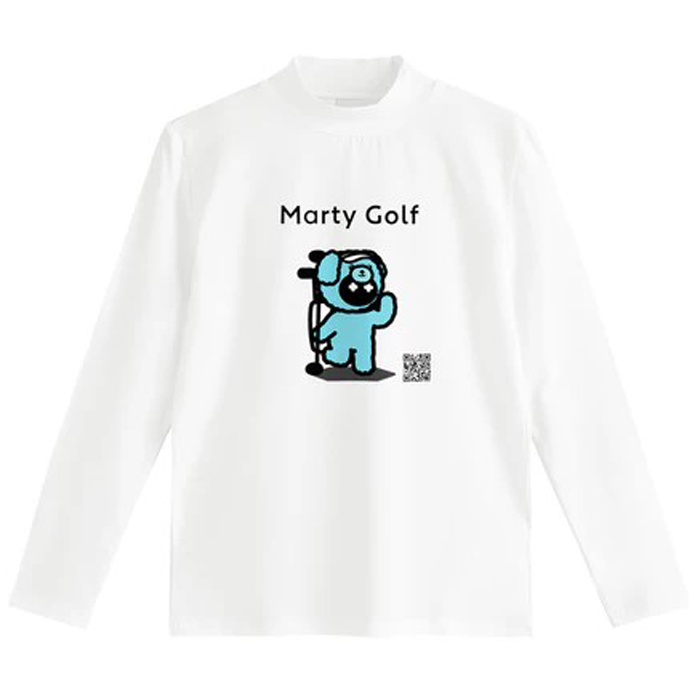 Marty Golf バシキマプードル Mock ロングスリーブ (159) (white/black