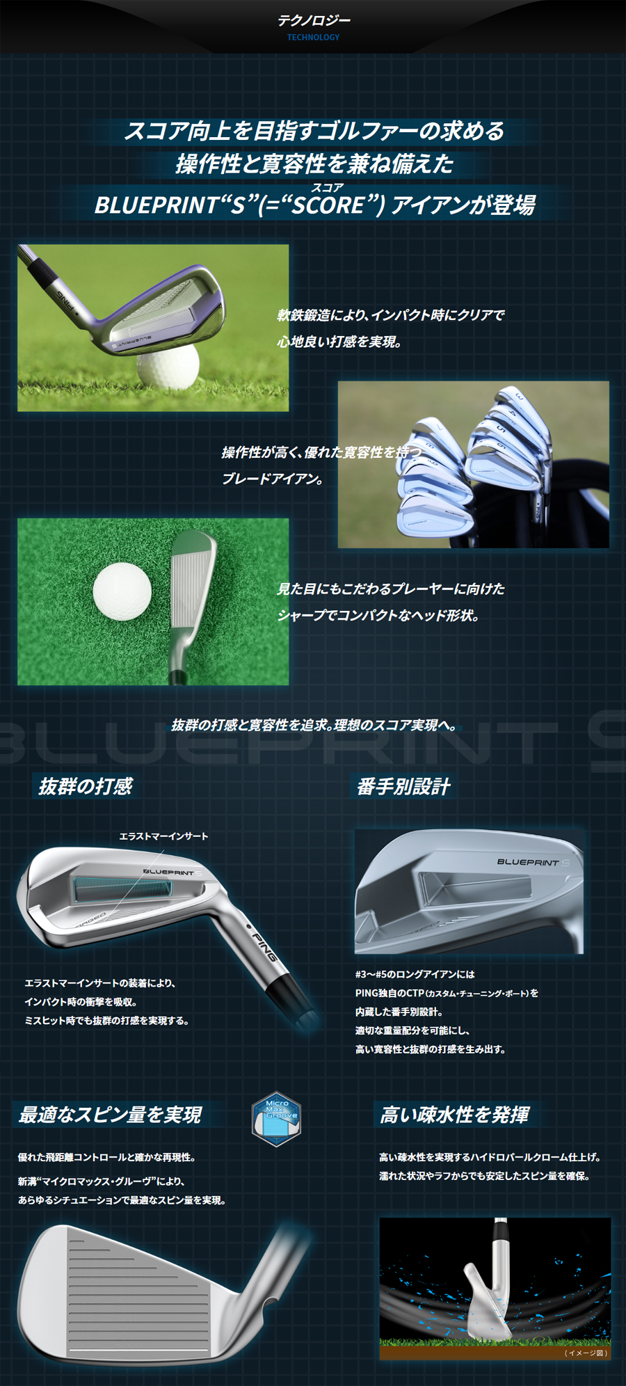 BLUEPRINT PING S IRON / ピン ブループリント エス アイアン 5