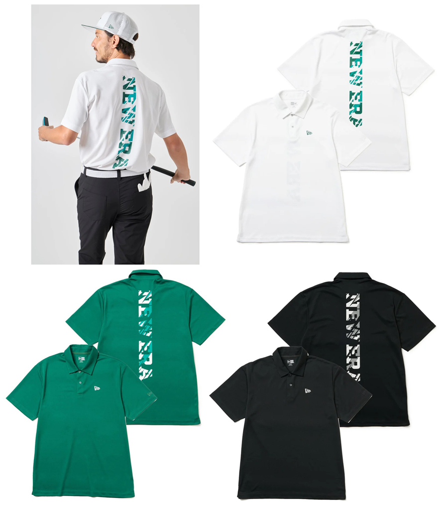 NEW ERA 【在庫限り】NEW / ニューエラ 半袖 鹿の子 ポロシャツ