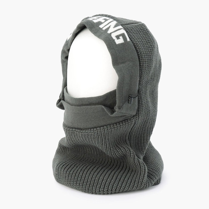 ブリーフィング　KNIT BALACLAVA ニット防寒　グレー　即完売 BRIEFING GOLF（ブリーフィングゴルフ） 【在庫限り】BRIEFING GOLF