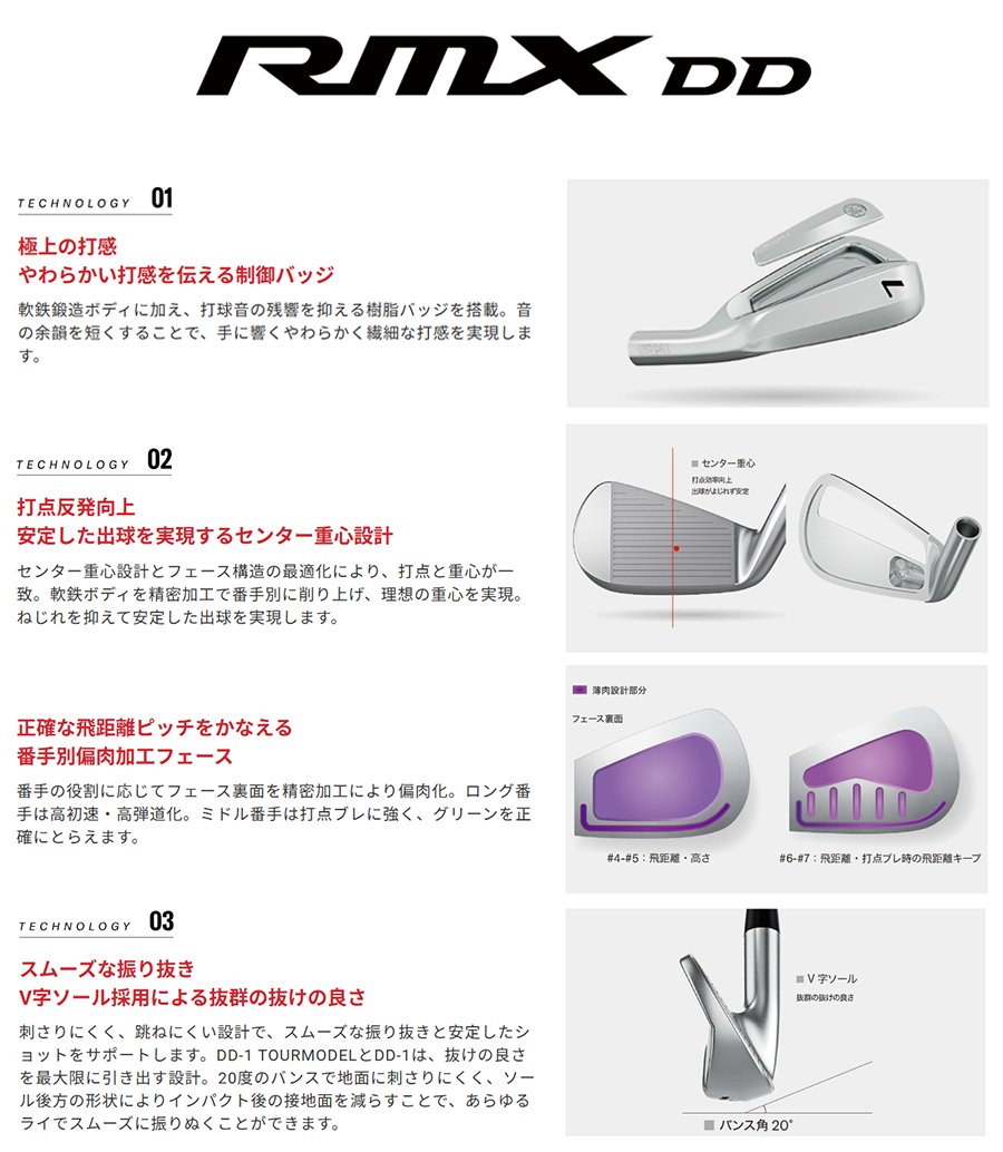 RMX YAMAHA DD-1 IRON / ヤマハ リミックス アイアン 5本セット(＃6