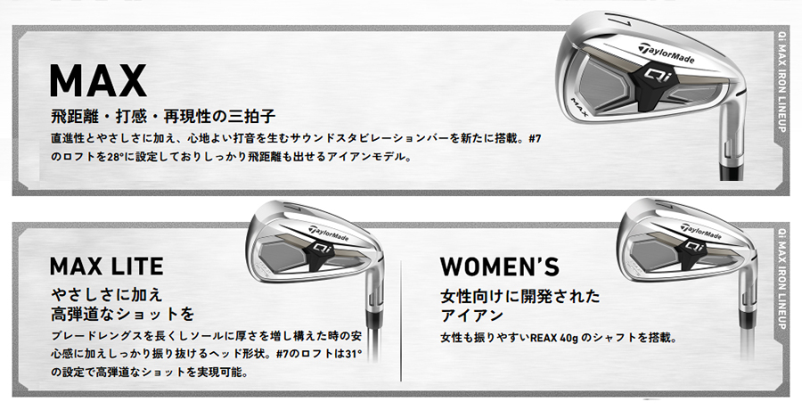 TaylorMade（テーラーメイド） TaylorMade Qi MAX LITE IRON